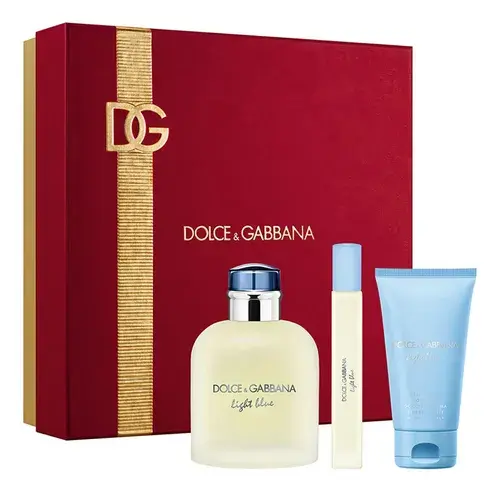 DOLCE GABBANA ESTUCHE LIGHT BLUE 100 ML + 10 ML + 50 GEL