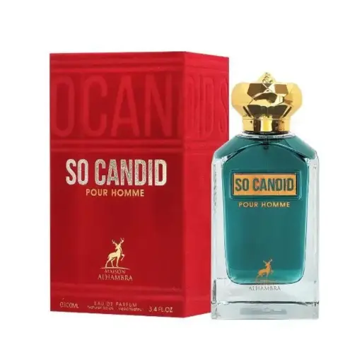 MAISON ALHAMBRA SO CANDID POUR HOMME EDP 100 ML.
